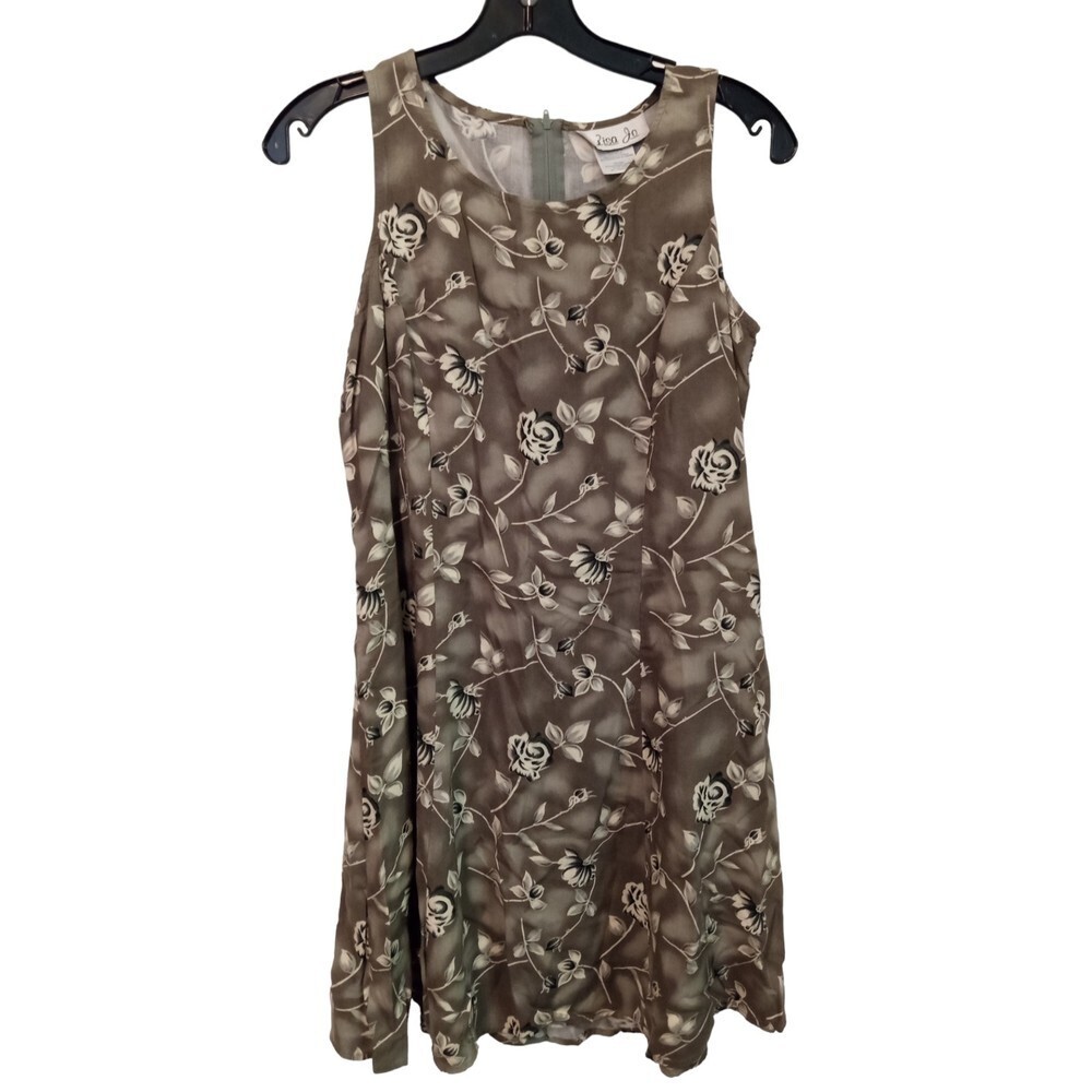 Lisa Jo dusty‎ green floral sun dress